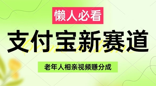 支付宝新赛道，利用老年人相亲视频，挣分成收益，轻松月入过W，操作简单-梦帆创业网