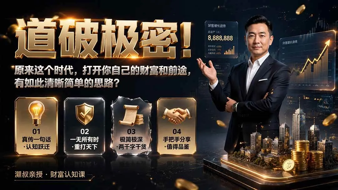 （19661期）付费文章：道破极密！原来这个时代，打开你自己的财富和前途，有如此清晰简单的思路？-梦帆创业网