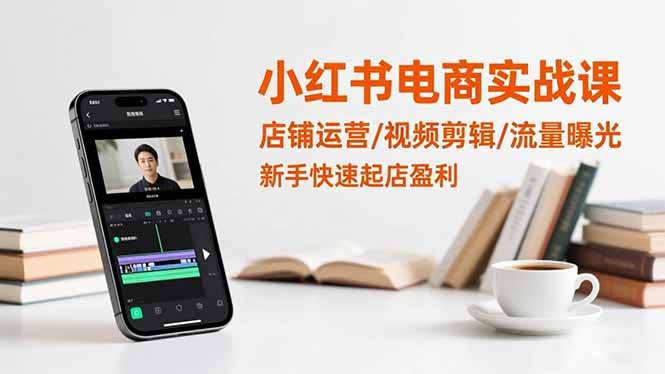 （16536期）小红书电商实战课：店铺运营/视频剪辑/流量曝光，新手快速起店盈利-梦帆创业网