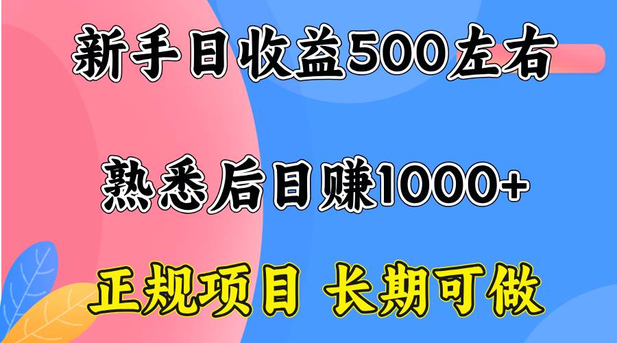 （15978期）一台电脑，前期日收益300-500，熟练后日入1000左右-梦帆创业网