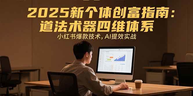 （15477期）2025新个体创富指南：道法术器四维体系，小红书爆款技术，AI提效实战-梦帆创业网