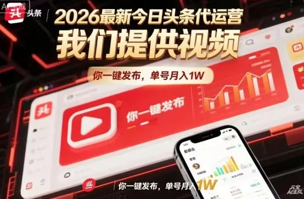 今日头条躺賺模式，你9我1，操作简单，一键发布，单机日入数百，长期合作【揭秘】-梦帆创业网