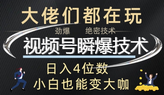 视频号瞬爆技术+直播玩法解析-梦帆创业网