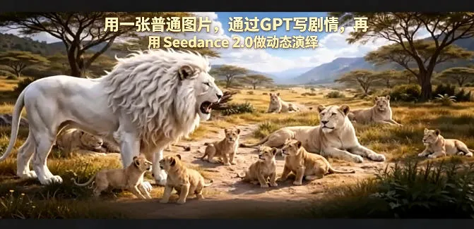 用一张普通图片，通过GPT写剧情，再用Seedance 2.0做动态演绎，居然能生成迪士尼风格搞笑动画-梦帆创业网