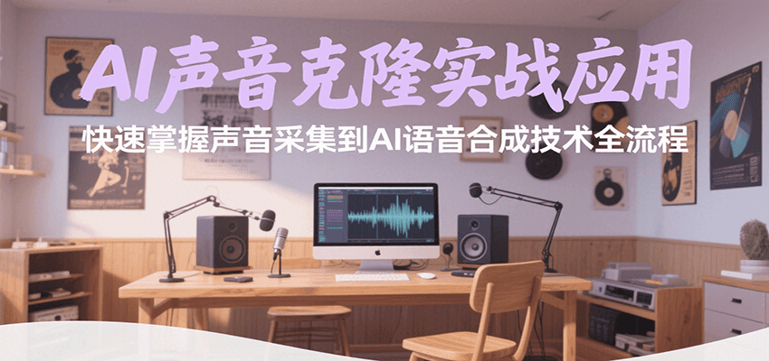 AI声音克隆实战应用，快速掌握声音采集到AI语音合成技术全流程-梦帆创业网