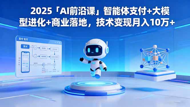 (16384期)2025「AI前沿课」智能体支付+大模型进化+商业落地,技术变现月入10万+-梦帆创业网
