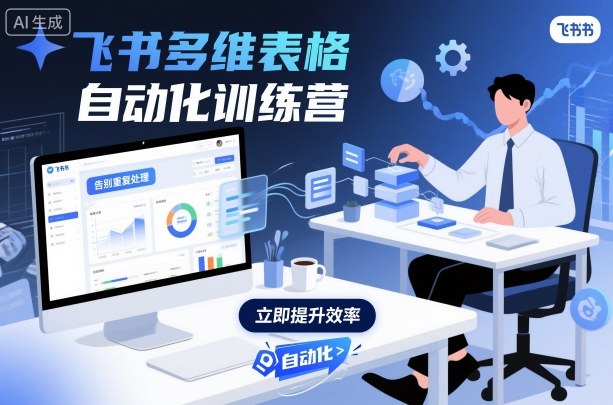 飞书多维表格自动化训练营，手把手教你告别重复处理，用多维表格开启高效办公新模式-梦帆创业网