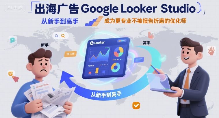 出海广告Google Looker Studio从新手到高手，成为更专业不被报告折磨的优化师-梦帆创业网