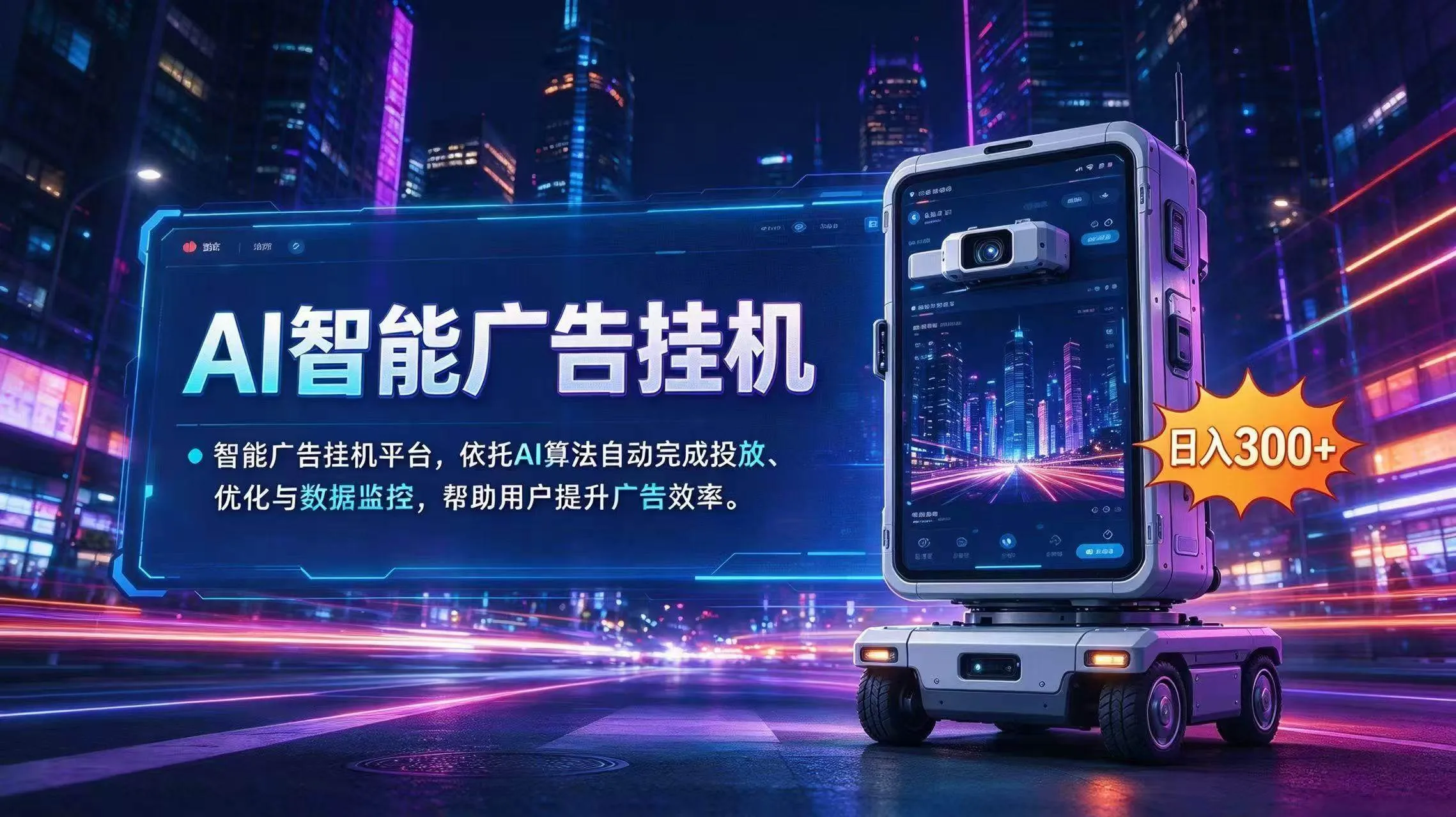 （20936期）AI 智能广告挂机｜AI 自动运行，轻松托管广告任务-梦帆创业网