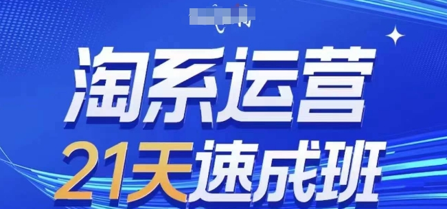 淘系运营21天速成班(更新25年4月)，0基础轻松搞定淘系运营，不做假把式-梦帆创业网