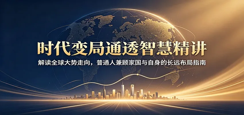 时代变局通透智慧精讲：解读全球大势走向，普通人兼顾家国与自身的长远布局指南-梦帆创业网