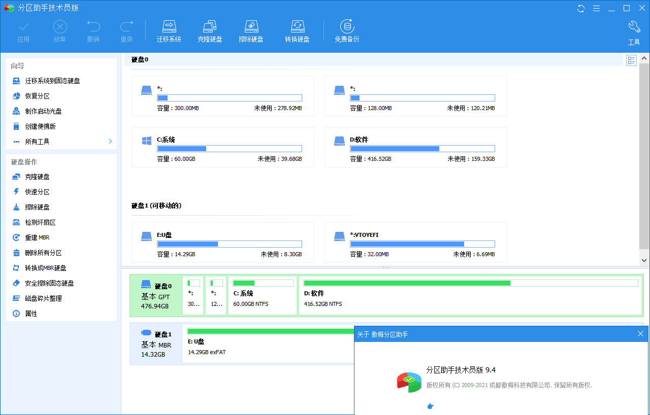 分区助手技术员v10.8.2特别版-梦帆创业网