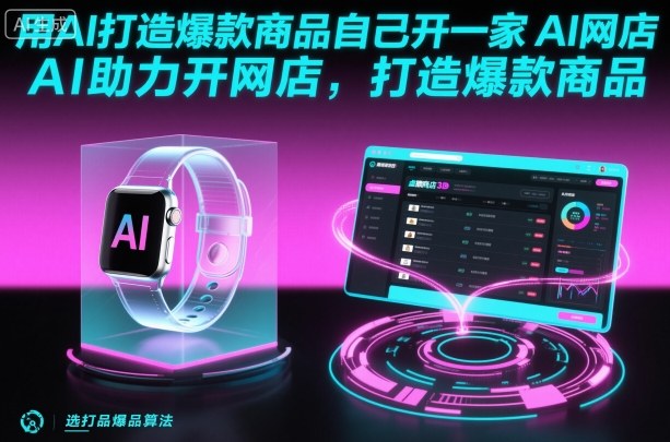 用AI打造爆款商品自己开一家AI网店，AI助力开网店，打造爆款商品-梦帆创业网