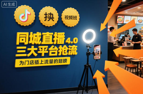 同城直播实操班4.0，三大平台抢流，为门店插上流量的翅膀-梦帆创业网