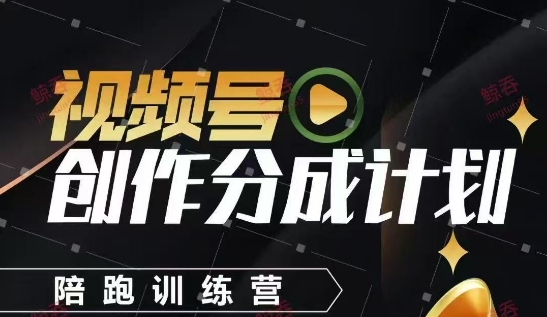 视频号创作分成计划陪跑训练营，手把手教会你如何制作视频，细水长流型项目-梦帆创业网