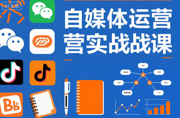 自媒体运营实战课，掌握一套系统的自媒体运营底层方法论，成为优秀的内容创作者-梦帆创业网