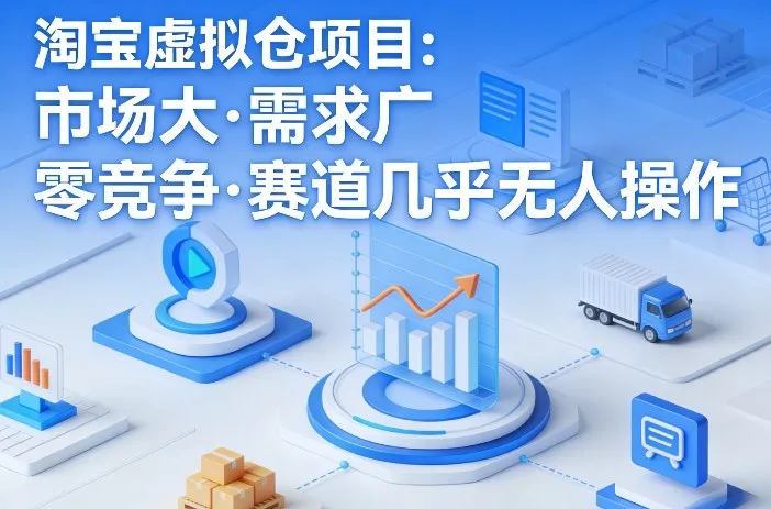 淘宝虚拟仓项目,市场大,需求广,零竞争,赛道几乎没人操作(更新0410) 淘宝虚拟仓项目,市场大,需求广,零竞争,赛道几乎没人操作(更新0410)