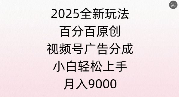 视频号创作者分成计划之情感赛道，多平台发布，多份收益-梦帆创业网