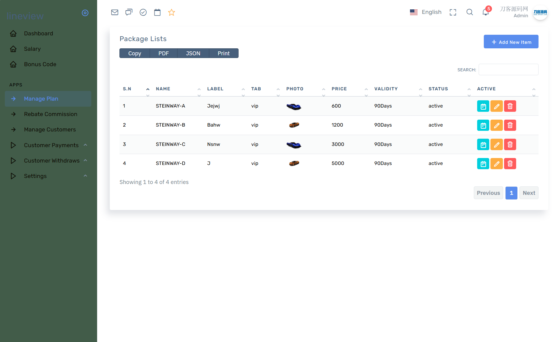 lineview海外汽车投资理财源码/前端html+后端PHP-梦帆创业网
