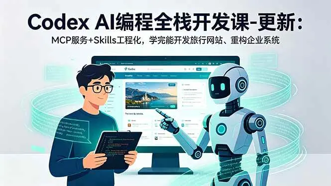 （18858期）Codex AI编程全栈开发课-更新：MCP服务+Skills工程化，学完能开发旅行网站、重构企业系统-梦帆创业网