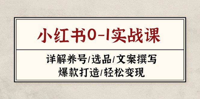 小红书0-1实战课(2023-2025-梦帆创业网