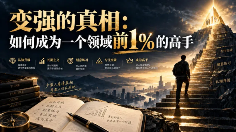 付费文章：变强的真相：如何成为一个领域前1%的高手-梦帆创业网