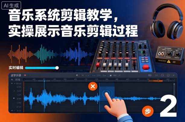 音乐系统剪辑教学，实操展示音乐剪辑过程-梦帆创业网