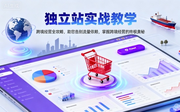 独立站实战教学，跨境经营全攻略，助您告别流量依赖，掌握跨境经营的终极奥-梦帆创业网