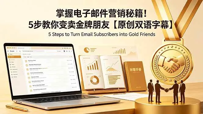 （18923期）掌握电子邮件营销秘籍！5步教你变卖金牌朋友【原创双语字幕】-梦帆创业网