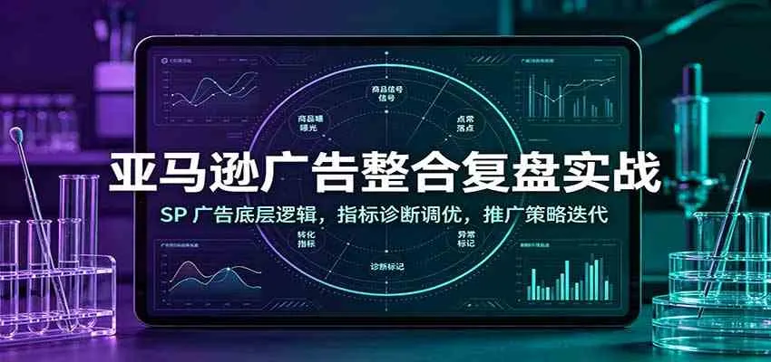 亚马逊广告整合复盘实战:SP广告底层逻辑,指标诊断调优,推广策略迭代 亚马逊广告整合复盘实战:SP广告底层逻辑,指标诊断调优,推广策略迭代