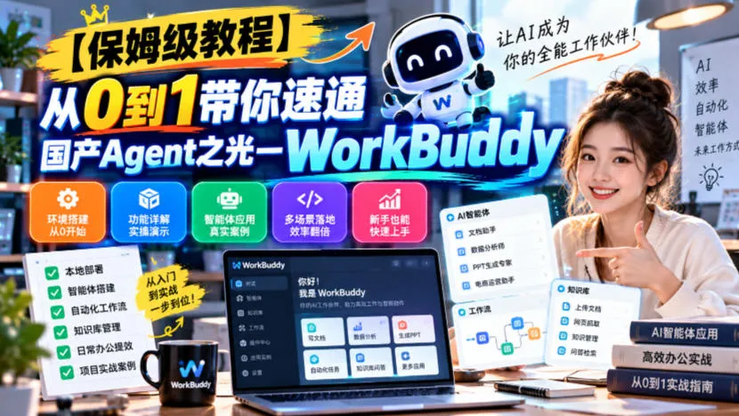 【保姆级教程】从0到1带你速通国产Agent之光—WorkBuddy【文档】-梦帆创业网