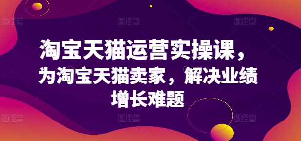 淘宝天猫运营实操课，为淘宝天猫卖家，解决业绩增长难题-梦帆创业网