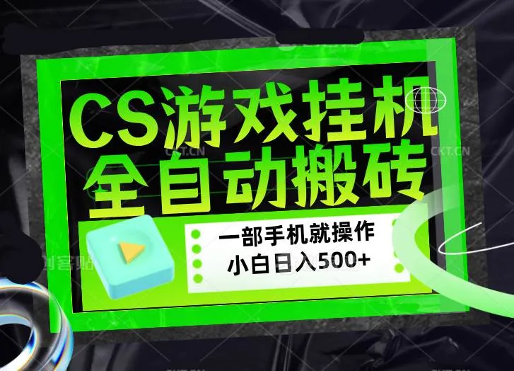 （17876期）CSGO游戏挂机捡漏搬砖，超稳定的项目，带领1000+小白实现日入500+，数据可视频验证-梦帆创业网