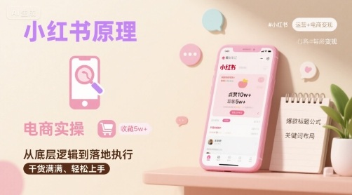 小红书原理以及详细实操流程，小红书电商教程-梦帆创业网