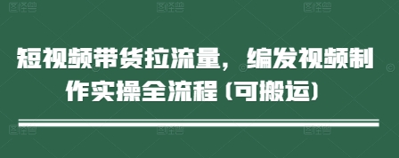 短视频带货拉流量，编发视频制作实操全流程(可搬运)-梦帆创业网