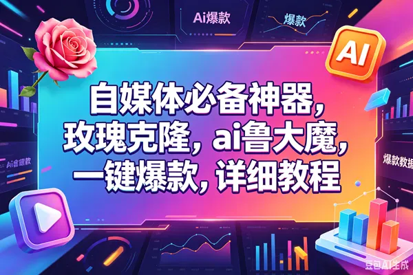 (18531期)玫瑰克隆,一键ai神器,爆款工具,自媒体必备,60多个功能的详细教程 (18531期)玫瑰克隆,一键ai神器,爆款工具,自媒体必备,60多个功能的详细教程