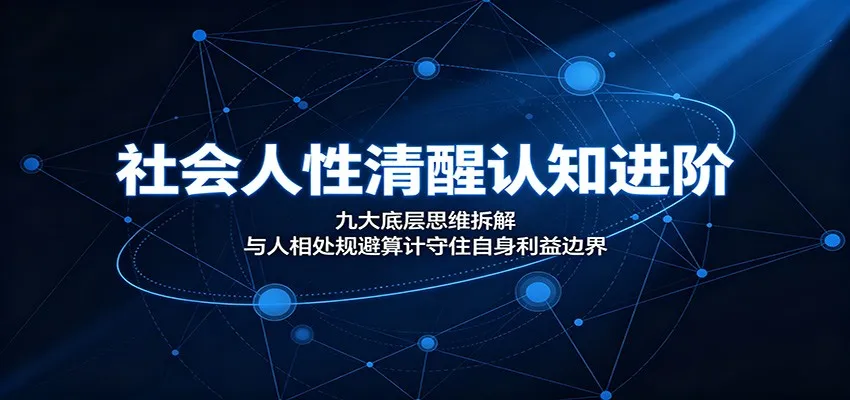 社会人性清醒认知进阶：九大底层思维拆解，与人相处规避算计守住自身利益边界-梦帆创业网