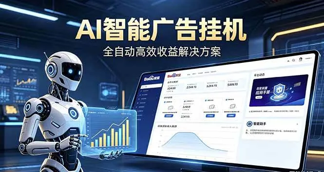 （18661期）Ai智能广告挂机 别再瞎折腾了！这个全自动挂机项目，新手当天见钱，告别频繁换项目的烦恼-梦帆创业网