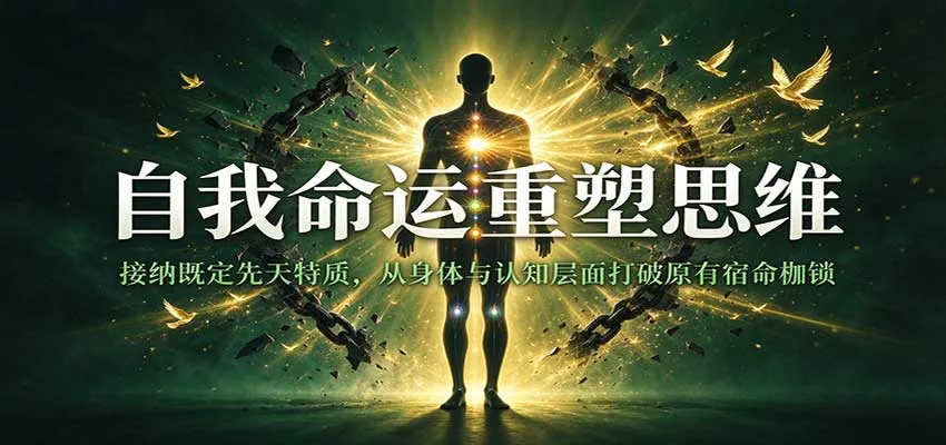 自我命运重塑思维：接纳既定先天特质，从身体与认知层面打破原有宿命枷锁-梦帆创业网