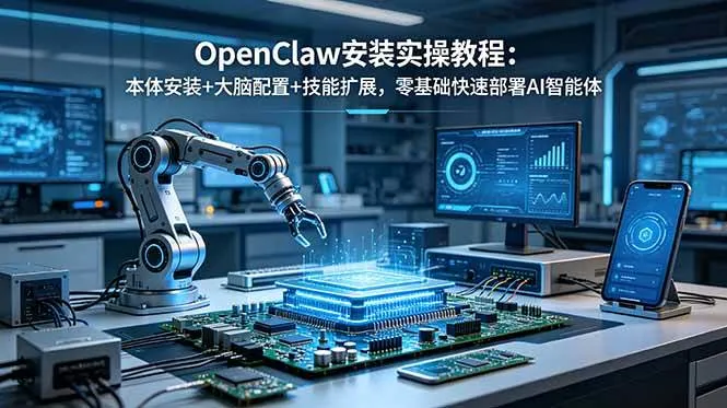 （18982期）OpenClaw安装实操教程：本体安装+大脑配置+技能扩展，零基础快速部署AI智能体-梦帆创业网