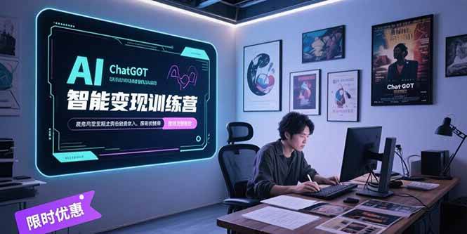 （15389期）AI智能变现训练营，ChatGPT写作变现，电影解说制作，图文带货方法论-梦帆创业网