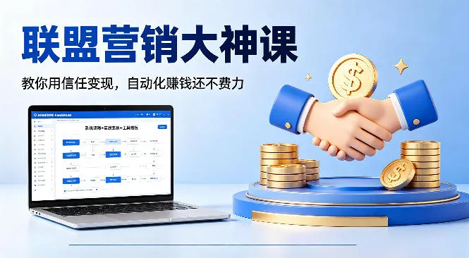 联盟营销大神课，教你用信任变现，自动化賺钱还不费力【原创双语字幕】-梦帆创业网