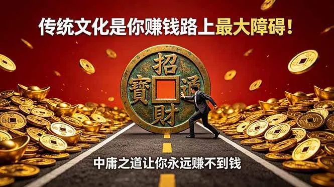 （18872期）付费文章：传统文化是你赚钱路上最大障碍！中庸之道让你永远赚不到钱-梦帆创业网