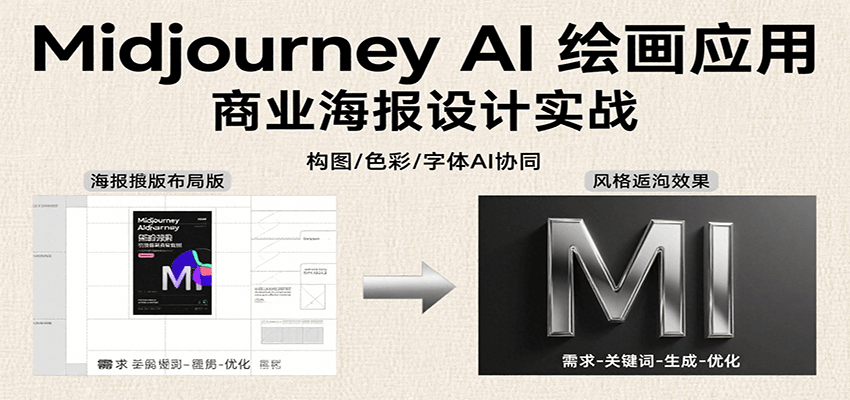 Midjourney AI绘画应用，关键词指令解析、漫画头像制作、海报设计、3D人物生成等-梦帆创业网