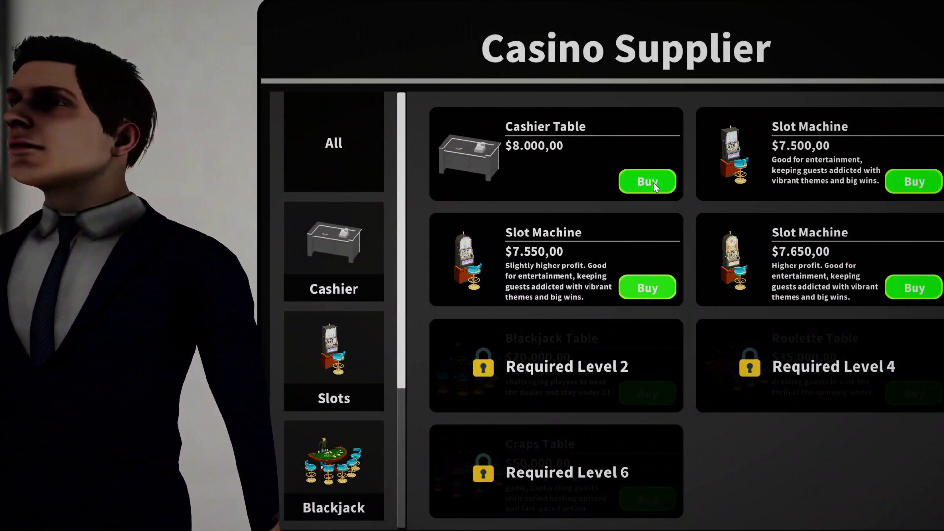 赌场经营模拟器/Casino Management Simulator