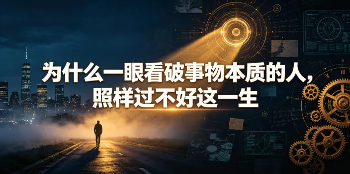 付费文章：为什么一眼看破事物本质的人，照样过不好这一生-梦帆创业网
