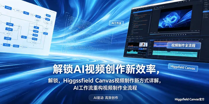 解锁AI视频创作新效率，Higgsfield Canvas视频制作新方式详解，AI工作流重构视频制作全流程-梦帆创业网