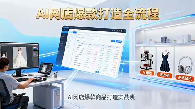 （16326期）AI网店爆款商品打造实战班：AI技术实现商品图智能处理，快速搭建AI网店-梦帆创业网