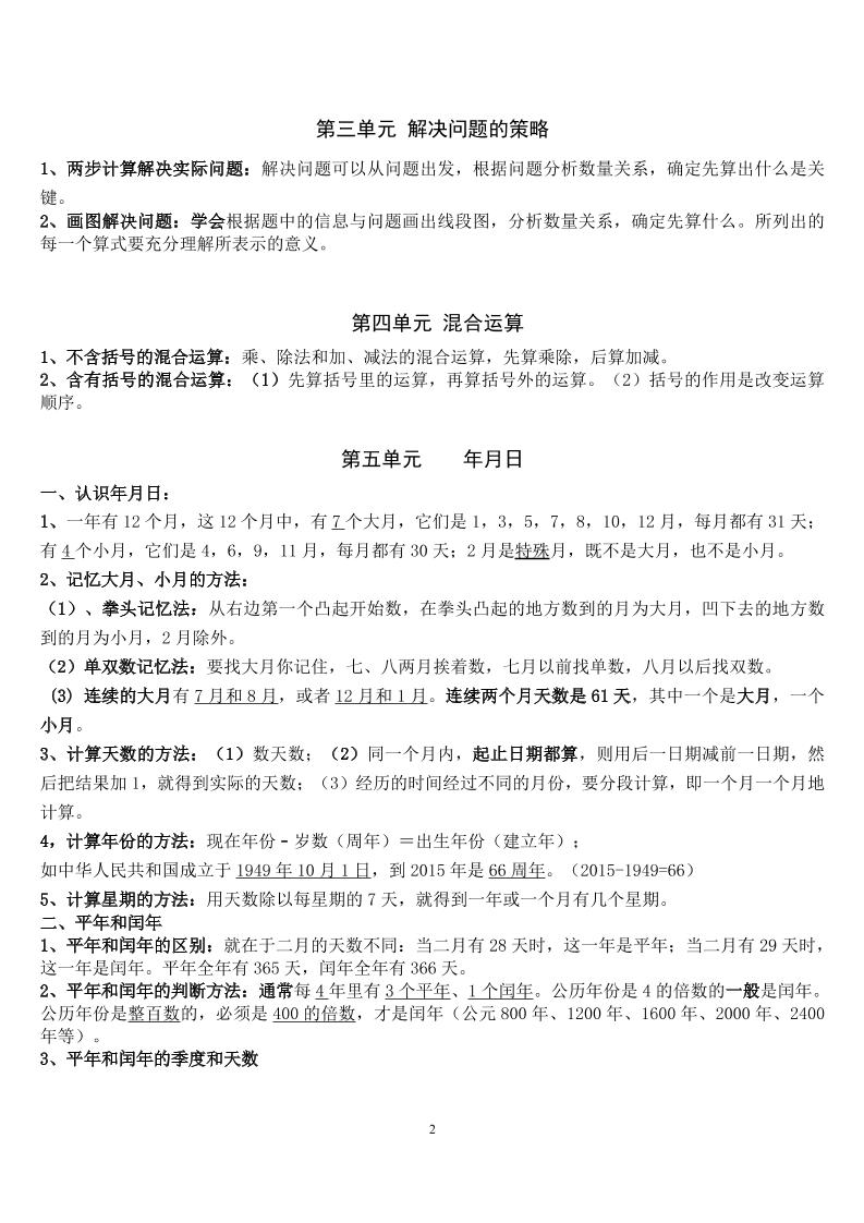三下苏教版数学汇总重点-梦帆创业网