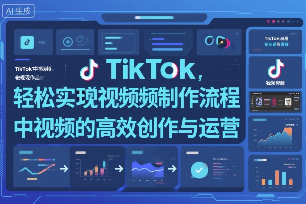 TikTok中视频制做流程，轻松实现Tk中视频的高效创作与运营-梦帆创业网